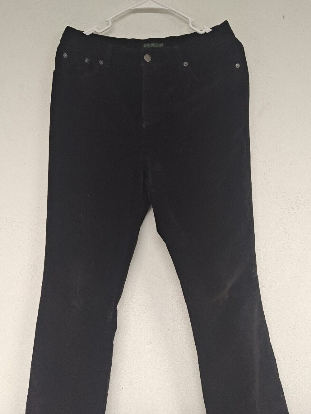 Lauren Jeans Co Ralph Lauren Black Corduroy Bootcut Pants Women’s 6 Stretch Y2K